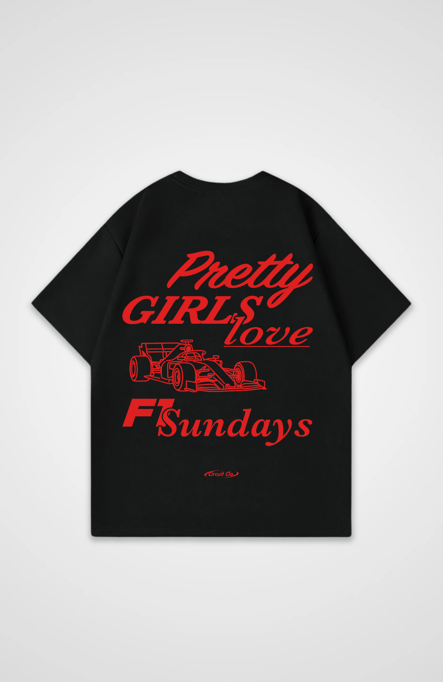 Pretty Girls love F1 Sundays Oversized Shirt