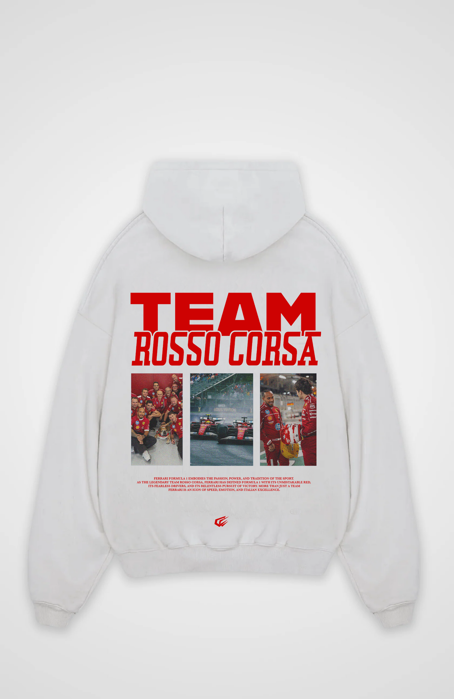 Team Rosso Corsa Oversized Hoodie