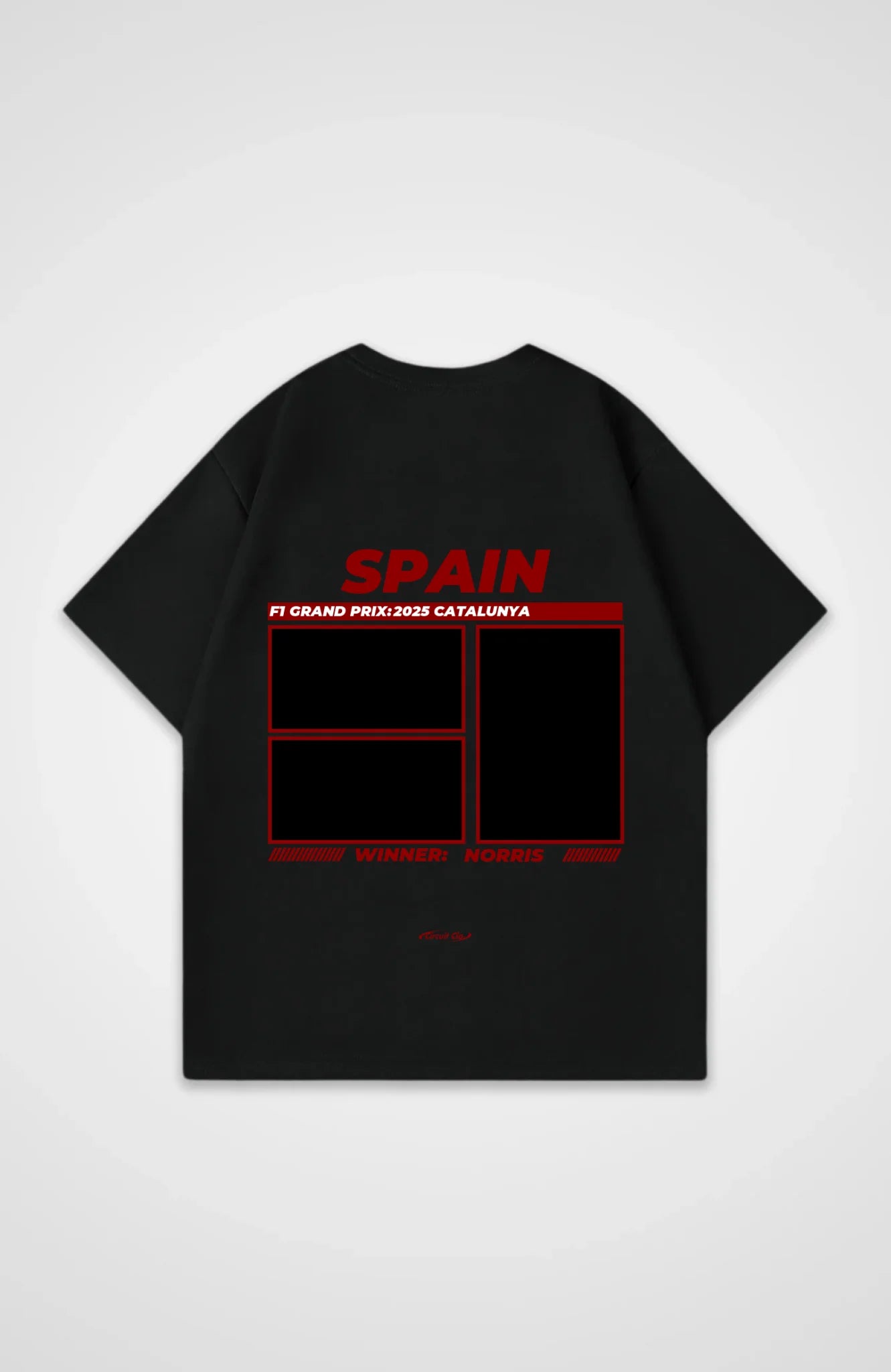 Oversized Shirt Schwarz hinten