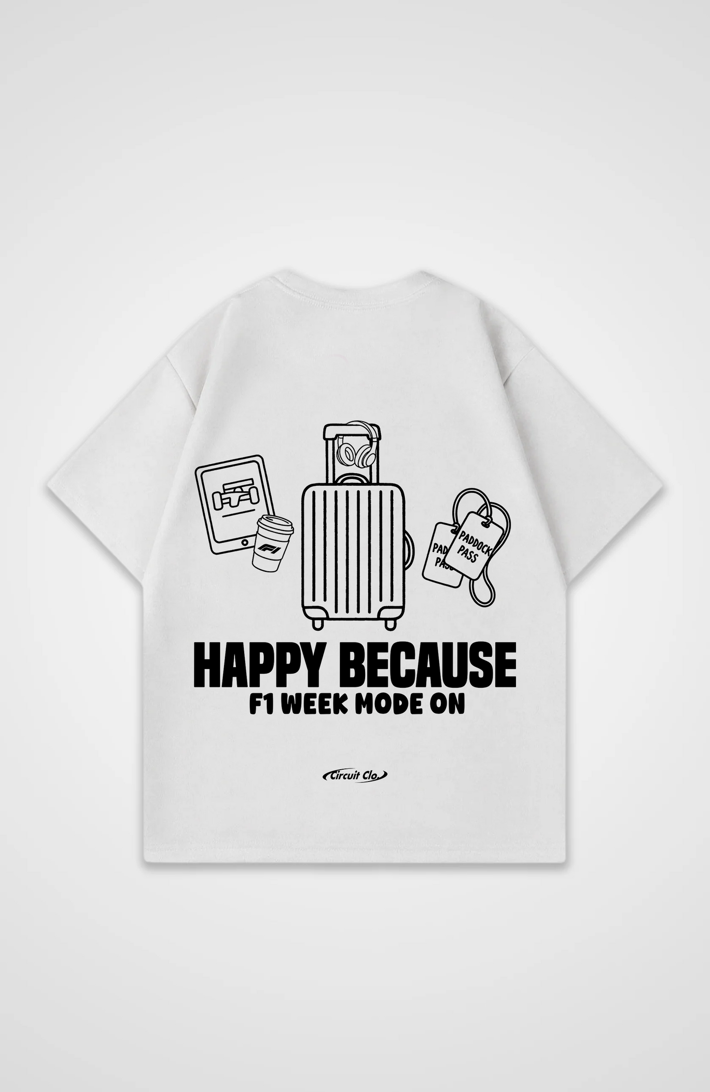 F1 week mode on Oversized Shirt