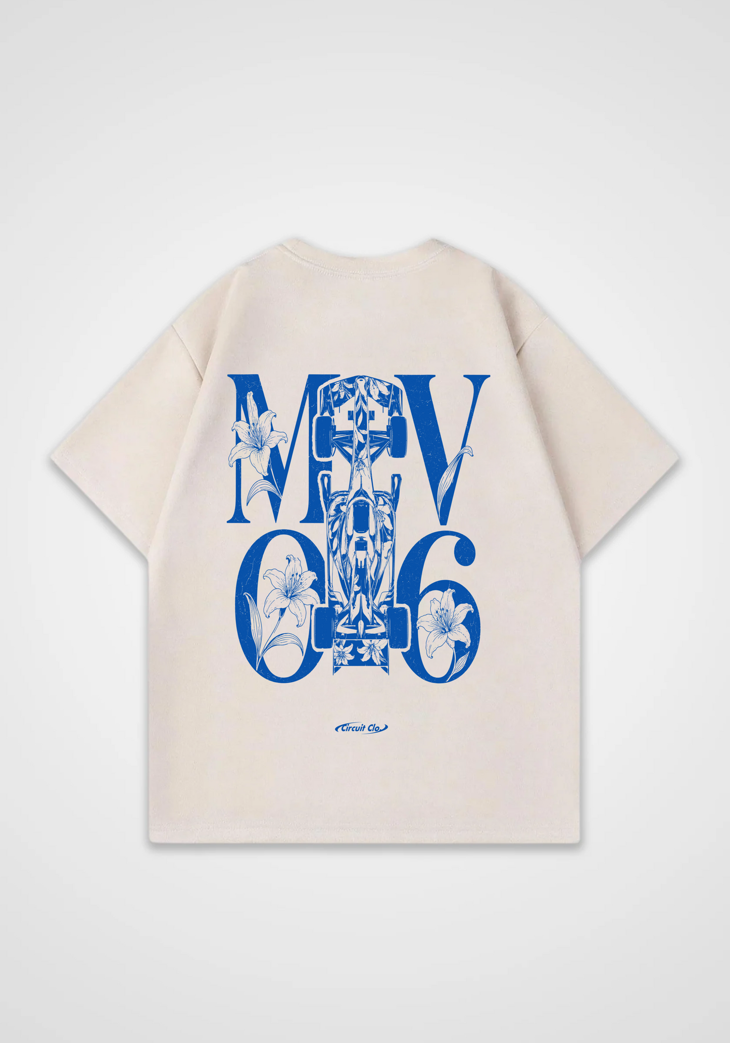 MV06 Oversized Shirt - Beige Back (Designed)