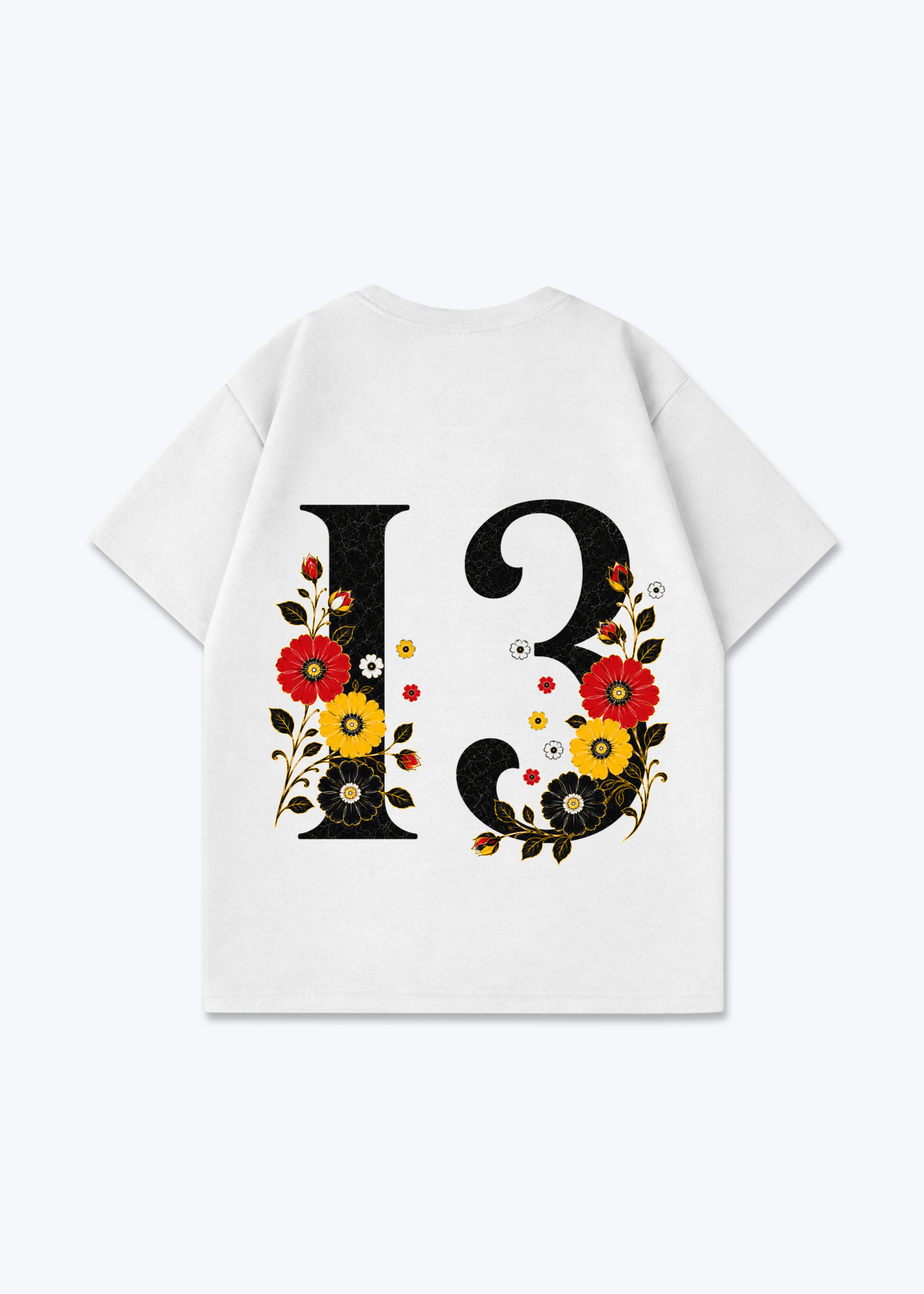 toeast Oversized Shirt - White Back (Designed)