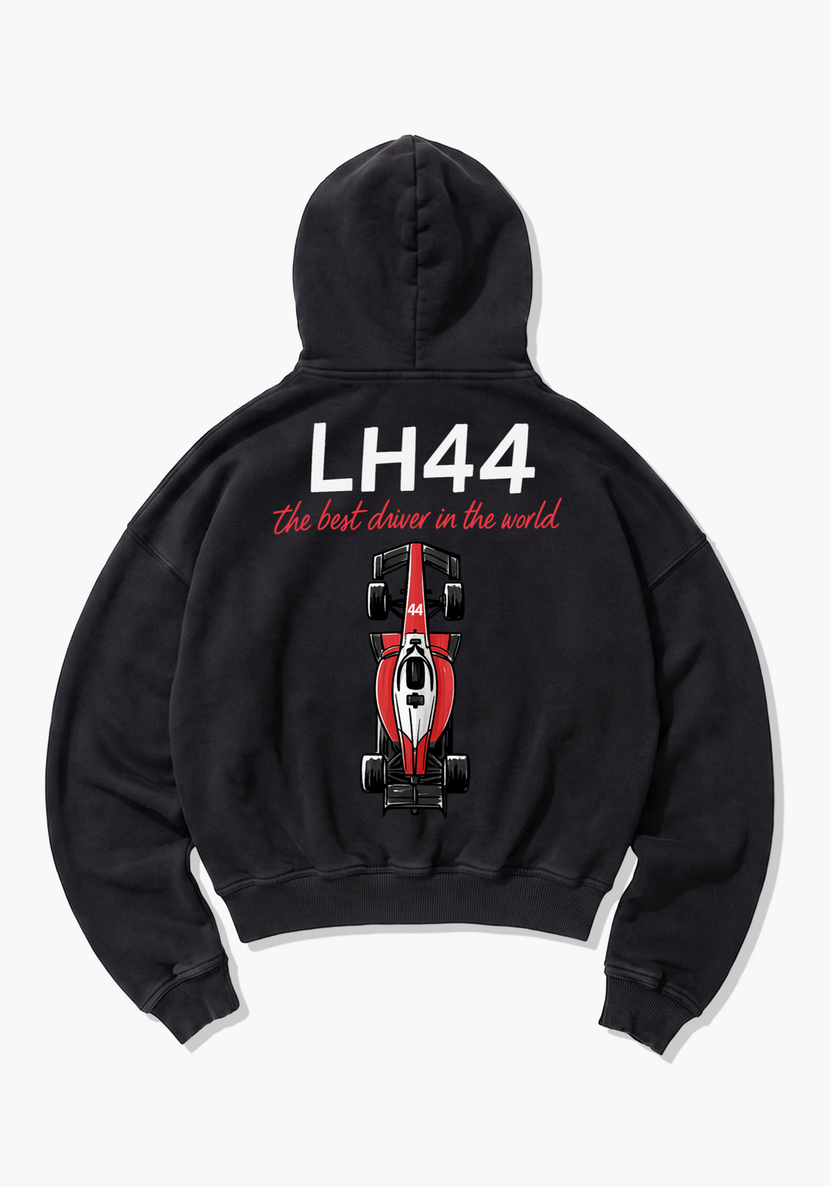 Best Driver In The World Oversized Hoodie - Black Back (Designed)