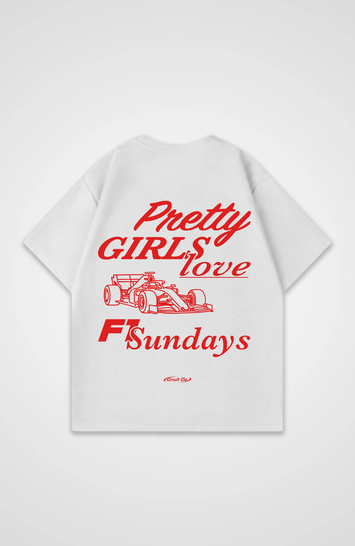 Pretty Girls love F1 Sundays Oversized Shirt