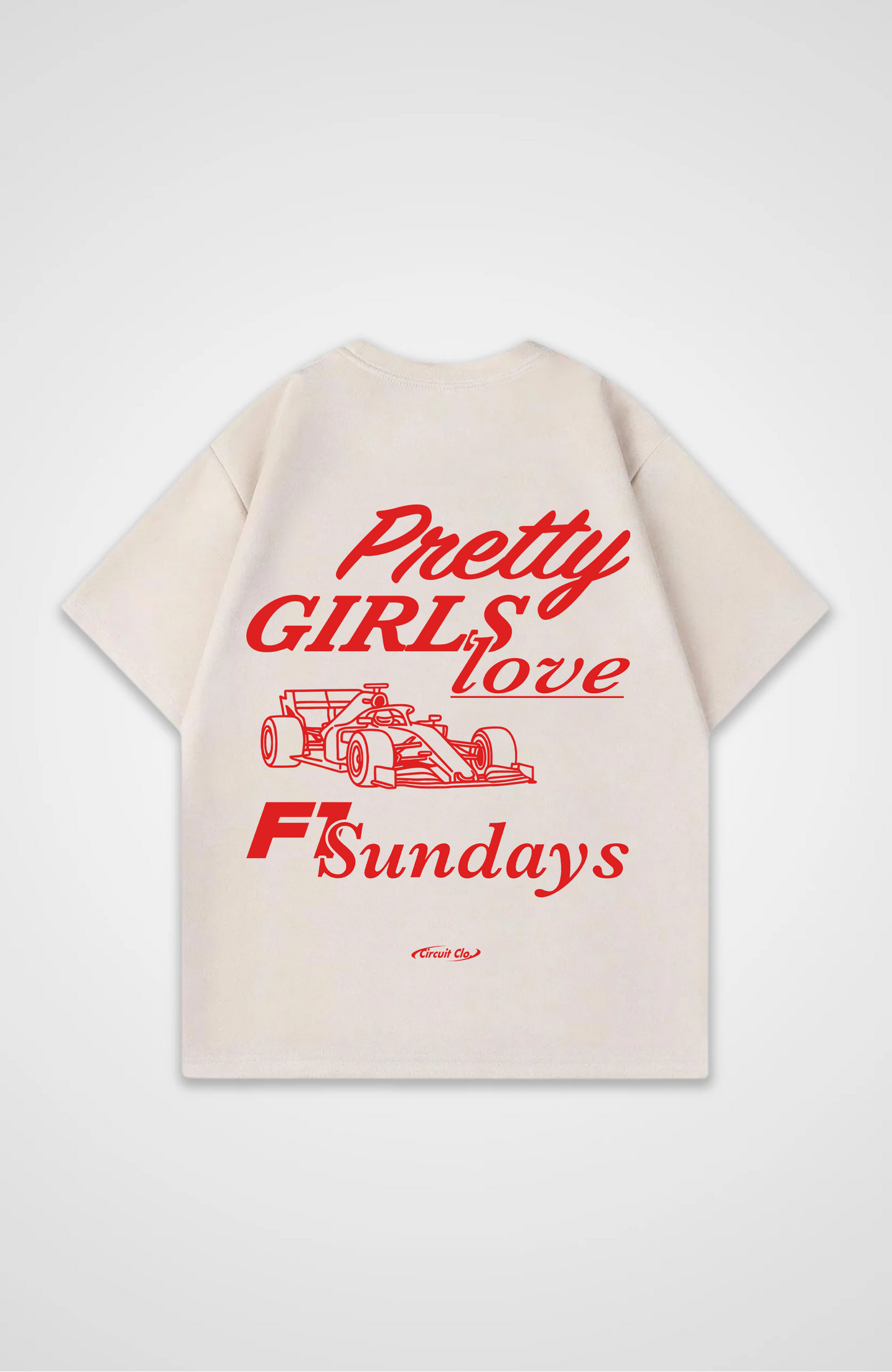Pretty Girls love F1 Sundays Oversized Shirt