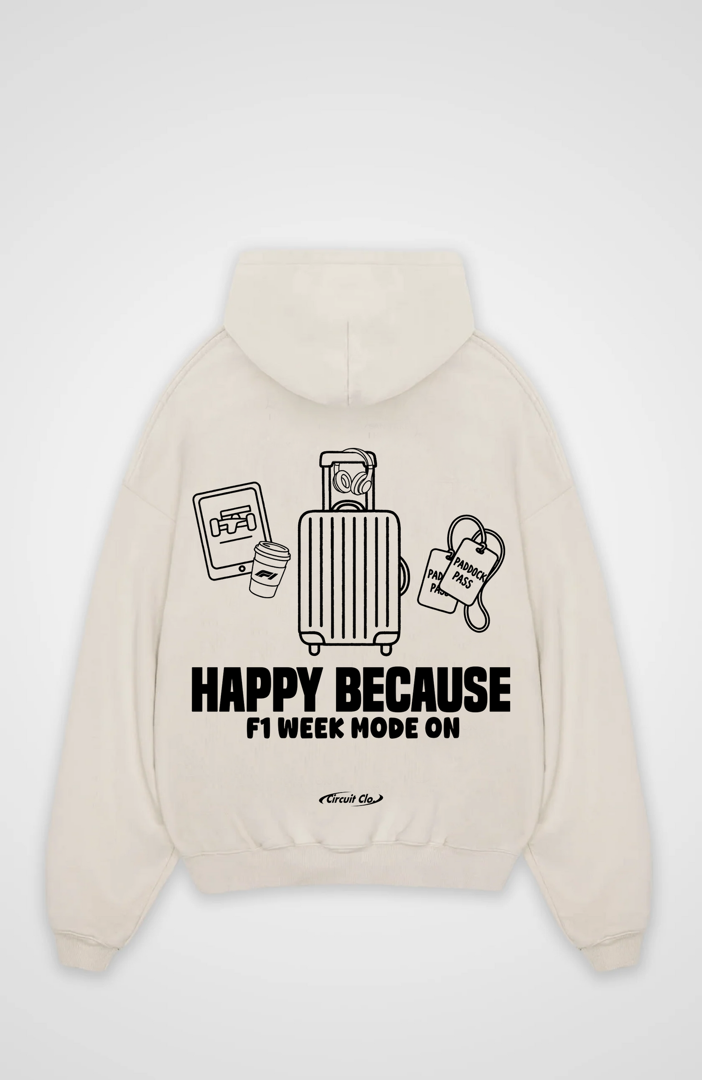 F1 mode on Oversized Hoodie