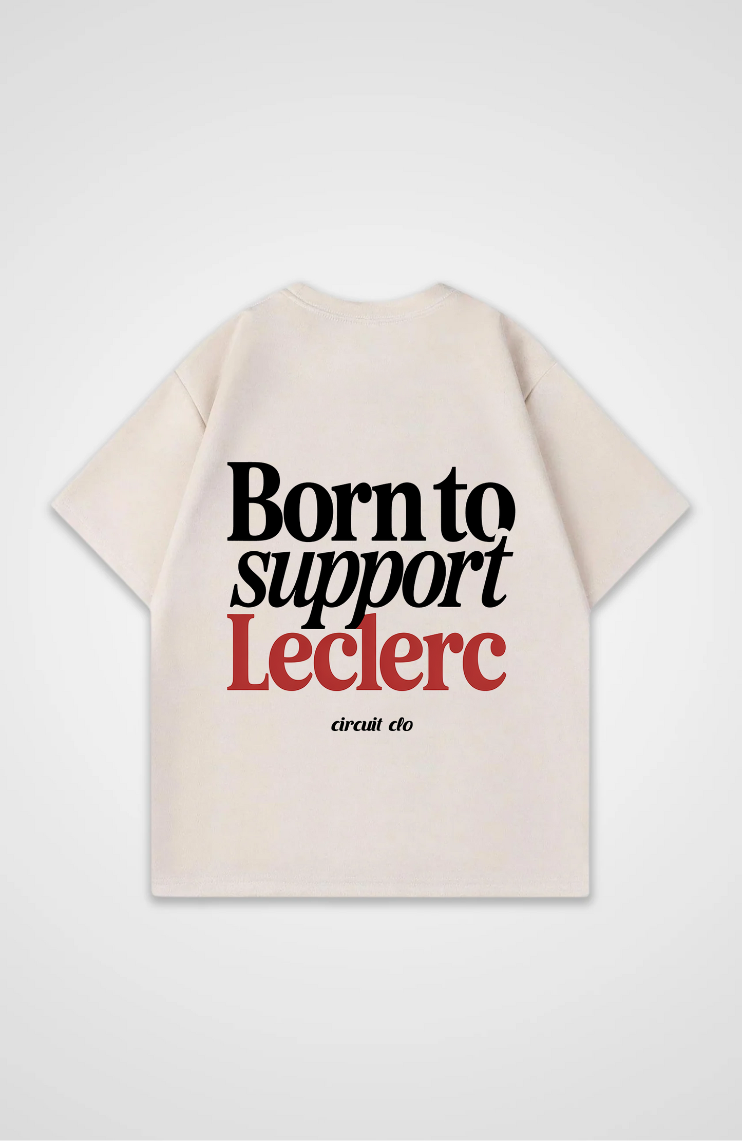 Born to Support Leclerc Oversized Shirt