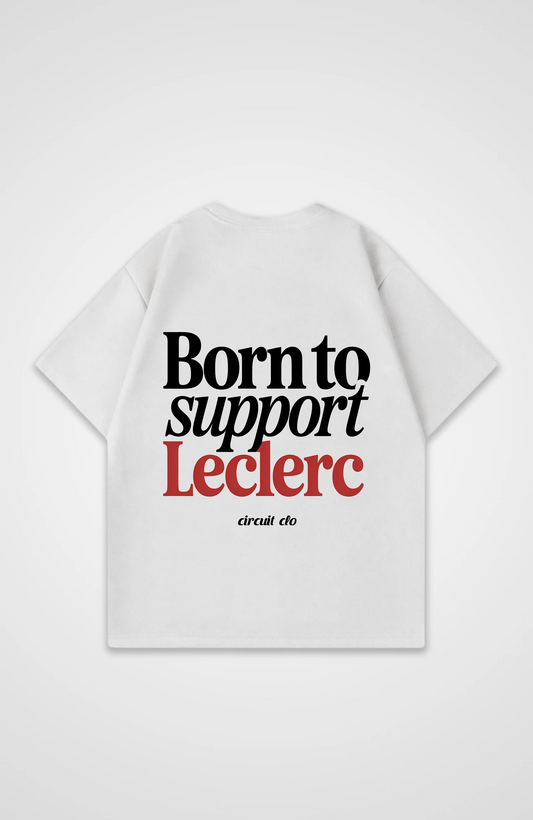 Born to Support Leclerc Oversized Shirt