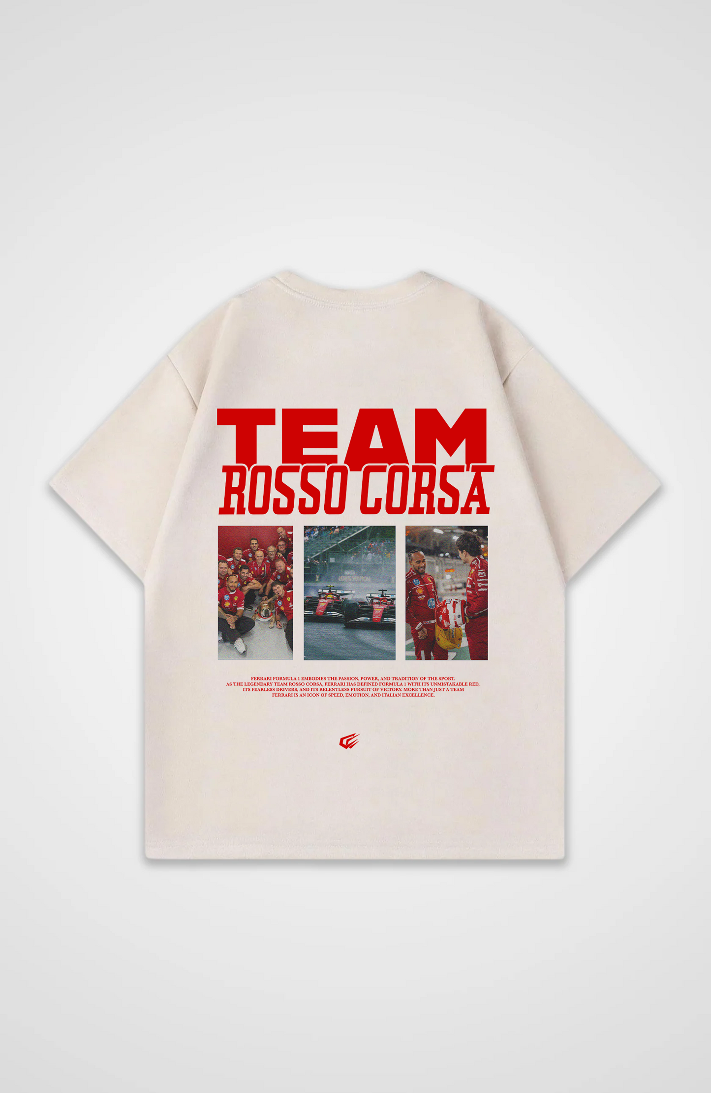 Team Rosso Corsa Oversized Shirt