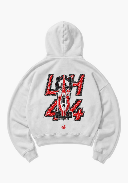 LH44 Abstract Oversized Hoodie - White Back (Designed)