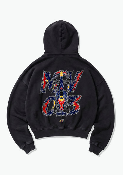 MV03 Abstract Oversized Hoodie - Black Back (Designed)