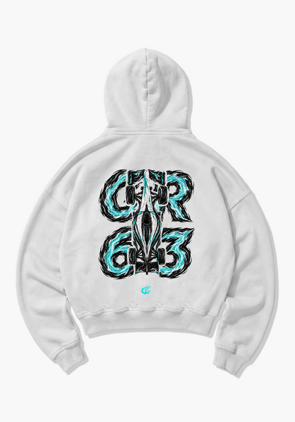 GR63 Abstract Oversized Hoodie - White Back (Designed)