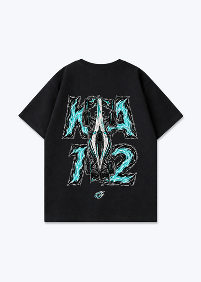 OP81 abstract Oversized Shirt - Black Back (Designed)