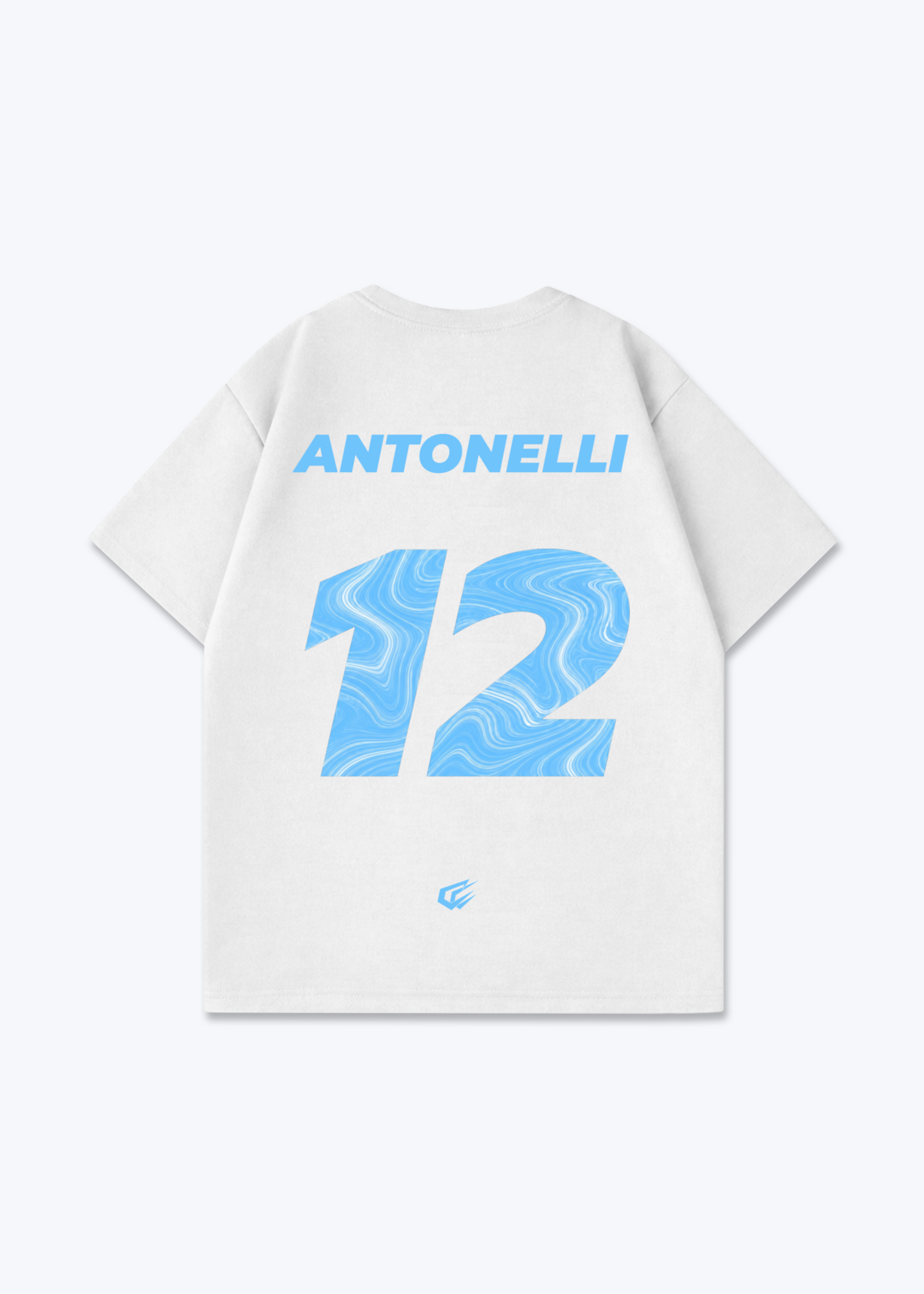 Antonelli 12 Oversized Shirt - White Back (Designed)