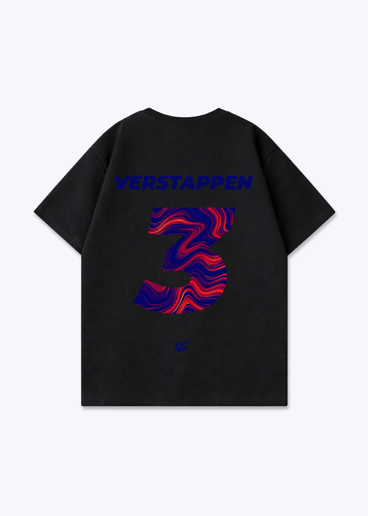 Verstappen 3 Oversized Shirt - Black Back (Designed)