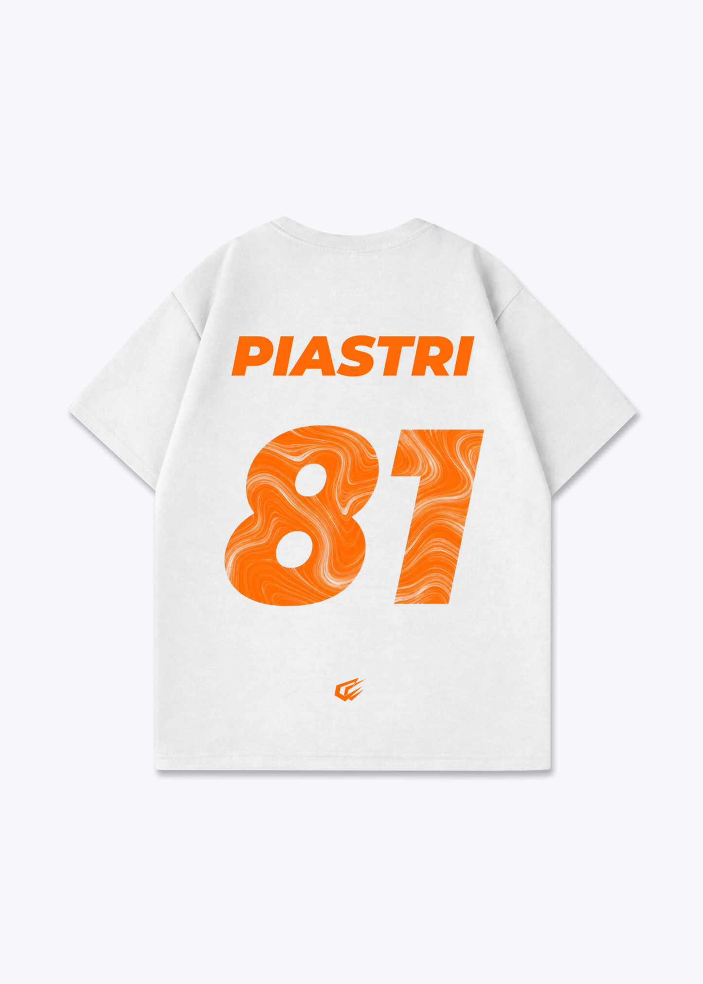 Piastri 81 Oversized Shirt - White Back (Designed)