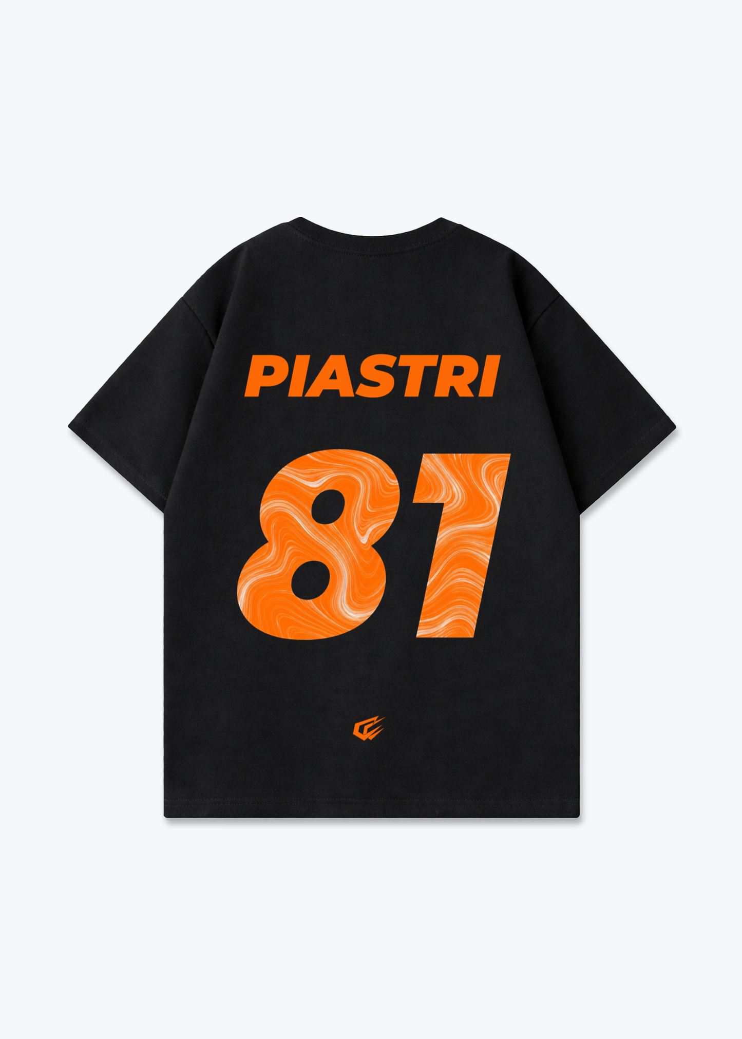 Piastri 81 Oversized Shirt - Black Back (Designed)