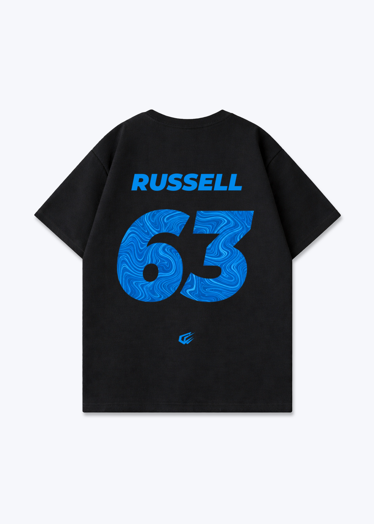 Russell 63 Oversized Shirt - Black Back (Designed)