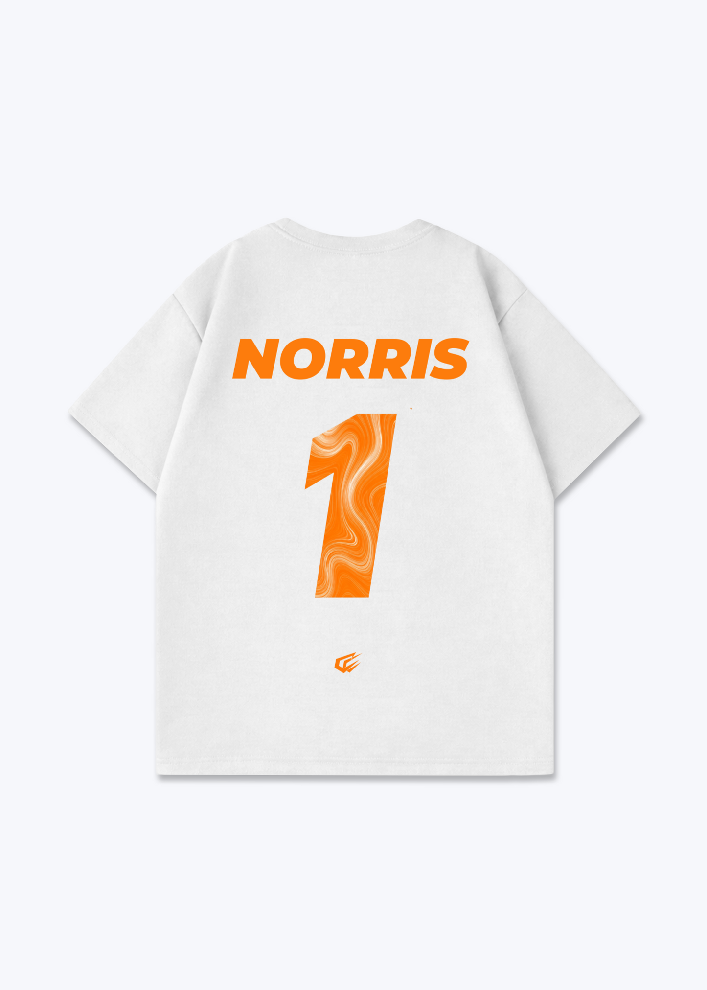 Norris 1 Oversized Shirt - White Back (Designed)