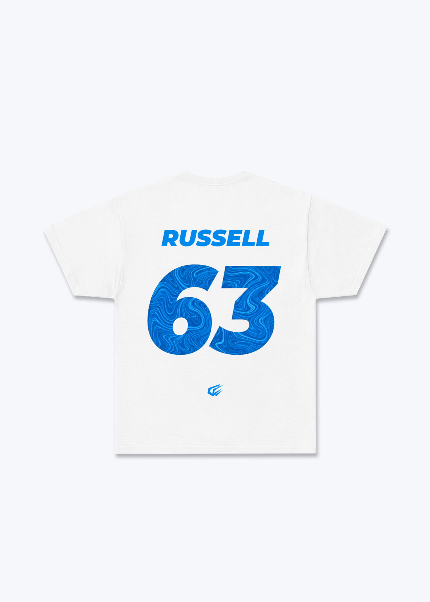 Russell 63 Regular Shirt - White Back (Designed)