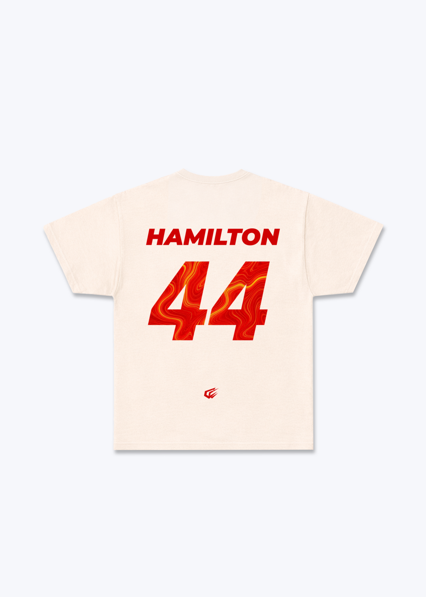 Hamilton 44 Regular Shirt - Beige Back (Designed)