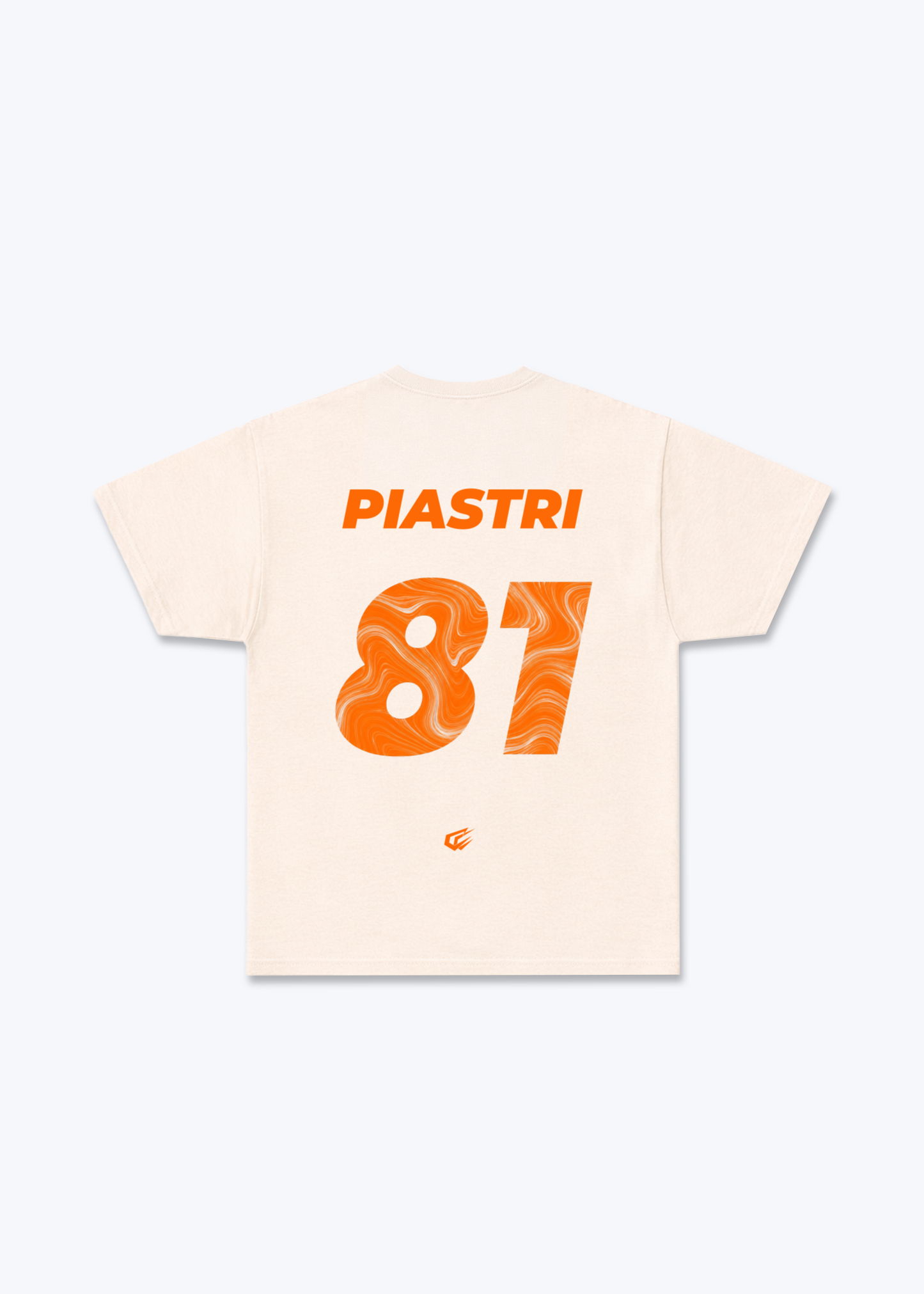 Piastri 81 Regular Shirt - Beige Back (Designed)