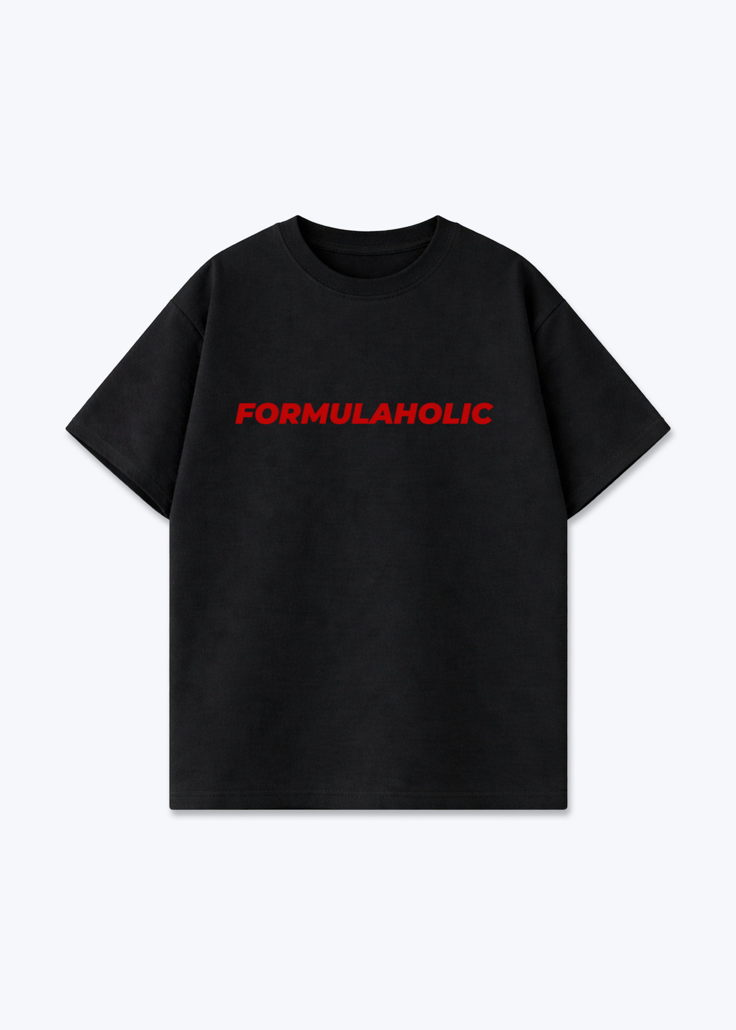 Formulaholic Oversized Shirt - Black Front (Designed)