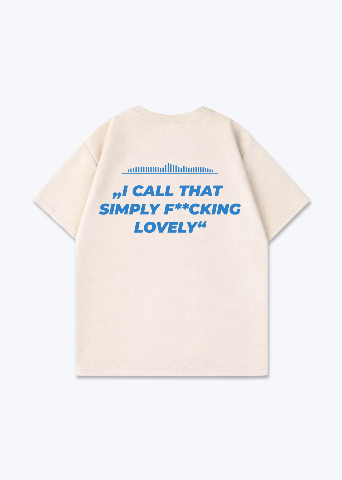 I call that Simply Lovely V2 Oversized Shirt - Beige Back (Designed)