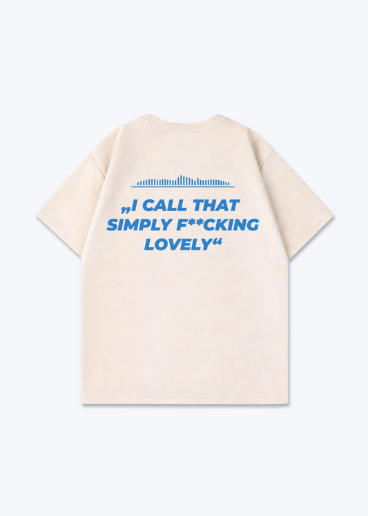 I call that Simply Lovely V2 Oversized Shirt - Beige Back (Designed)