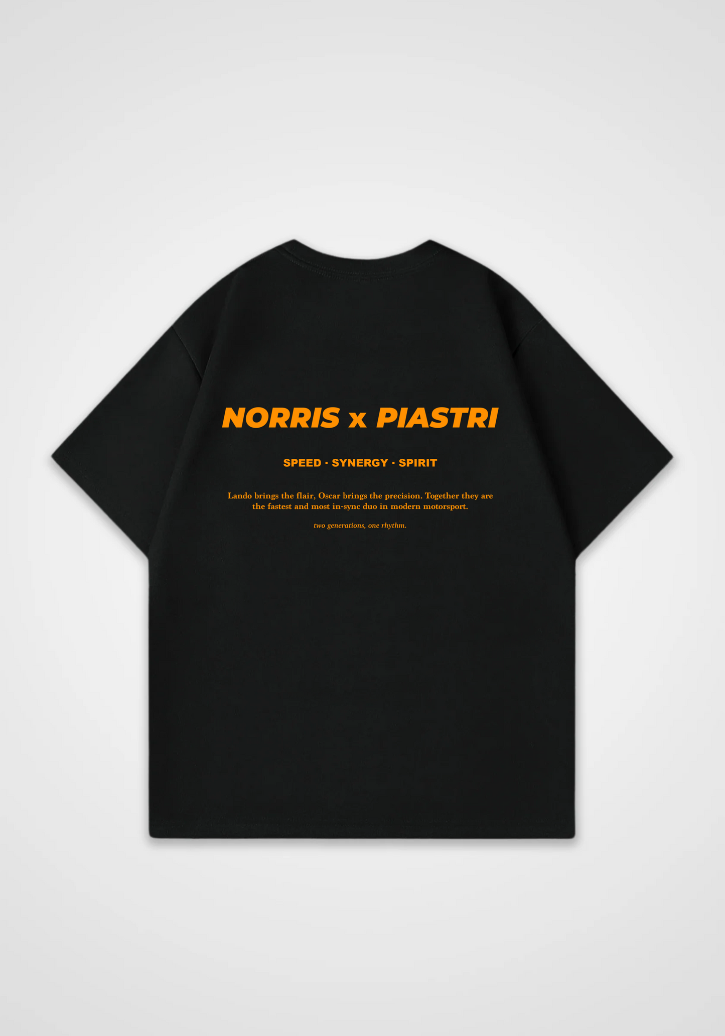 Norris x Piastri Oversized Shirt - Black Back (Designed)