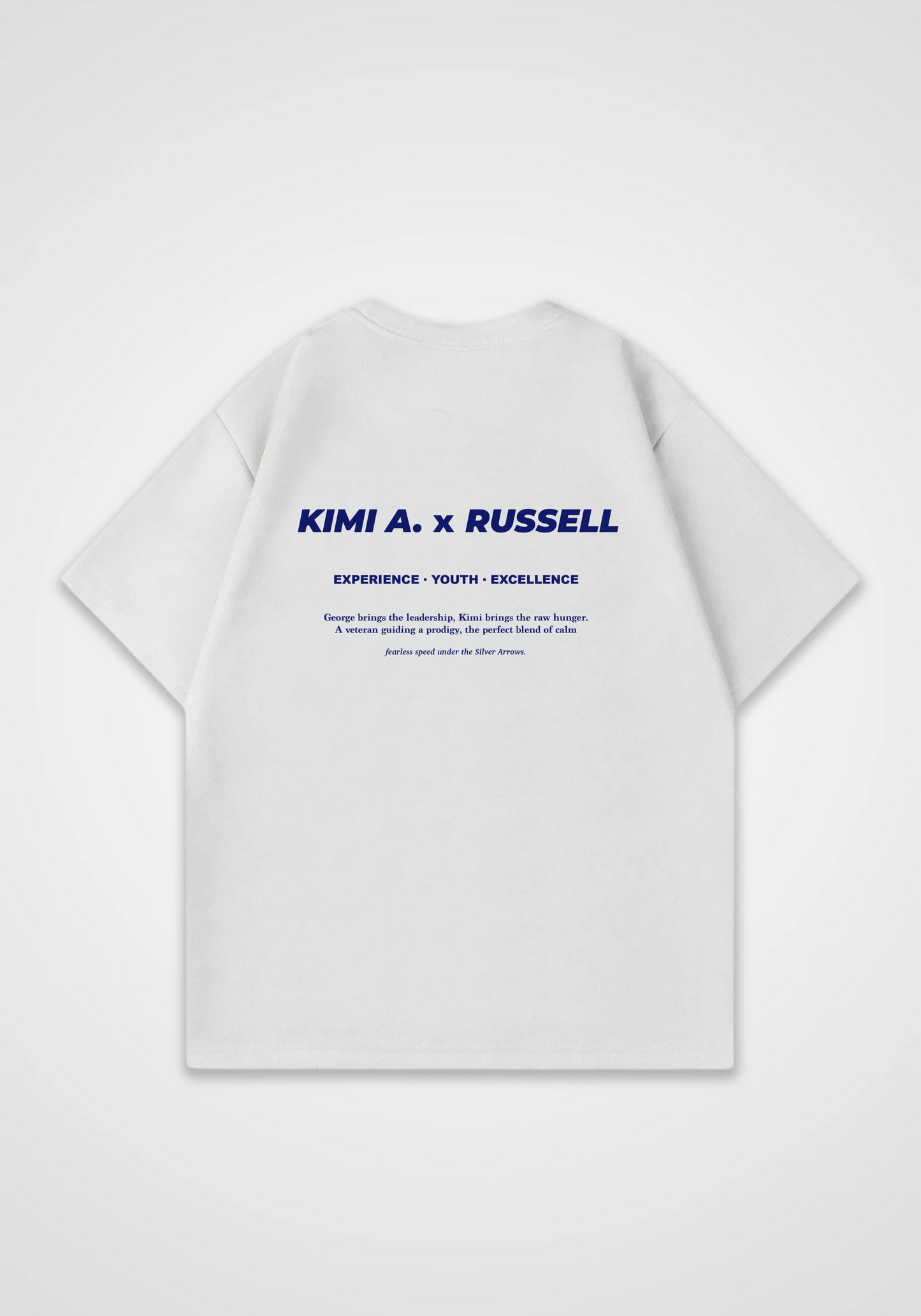 Kimi x Russell Oversized Shirt - White Back (Designed)
