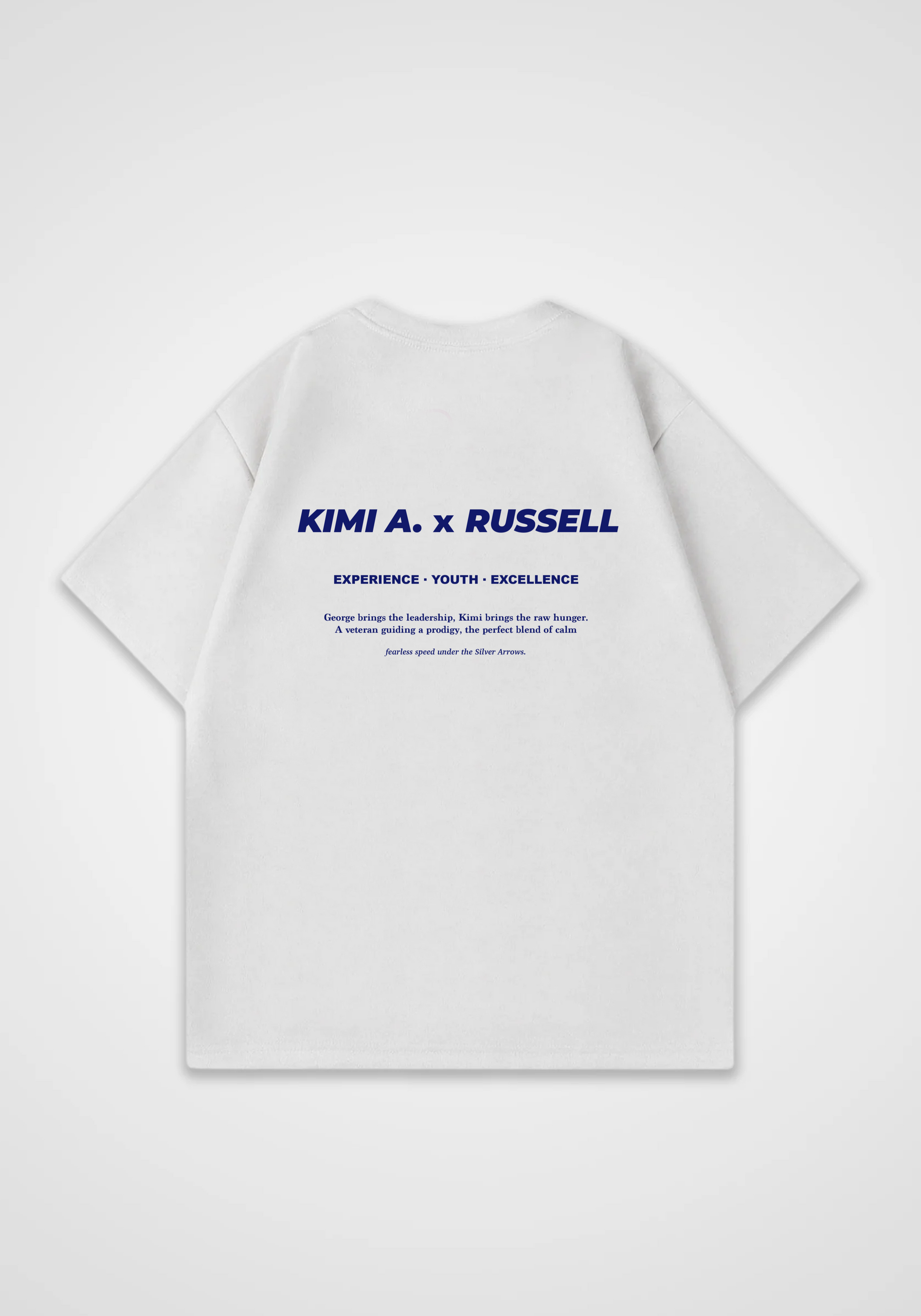 Kimi x Russell Oversized Shirt - White Back (Designed)