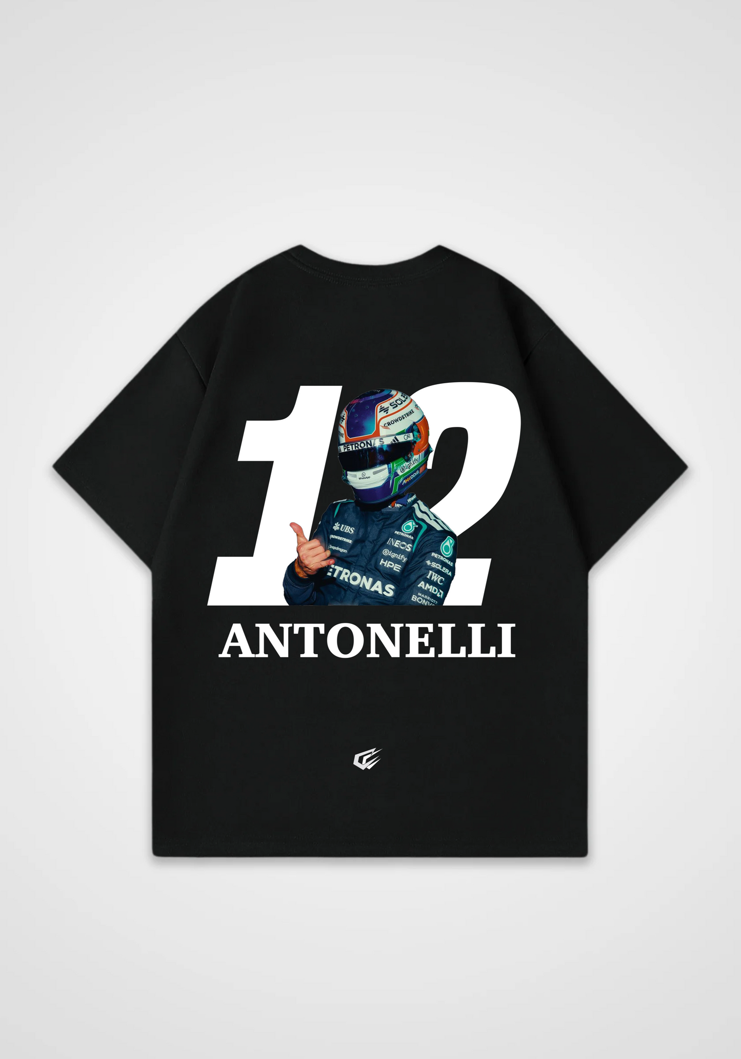 Antonelli 12 Oversized Shirt - Black Back (Designed)