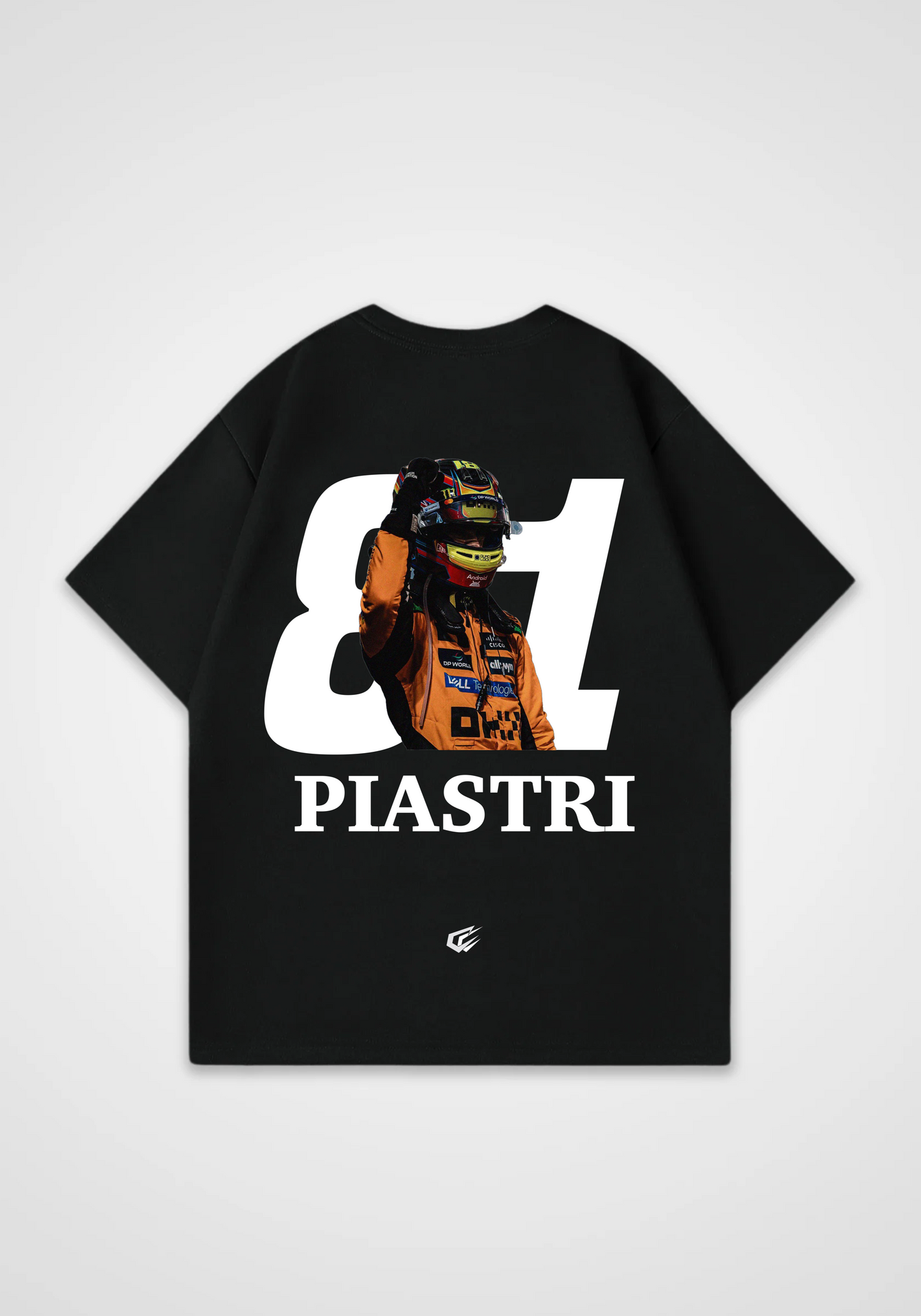 Piastri 81 Oversized Shirt - Black Back (Designed)