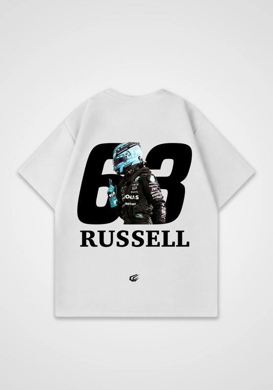 Russell 63 Oversized Shirt - White Back (Designed)