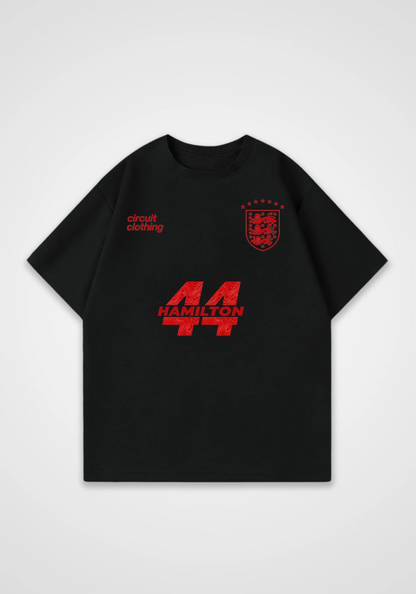 Hamilton Jersey Oversized Shirt - Black Front (Designed)