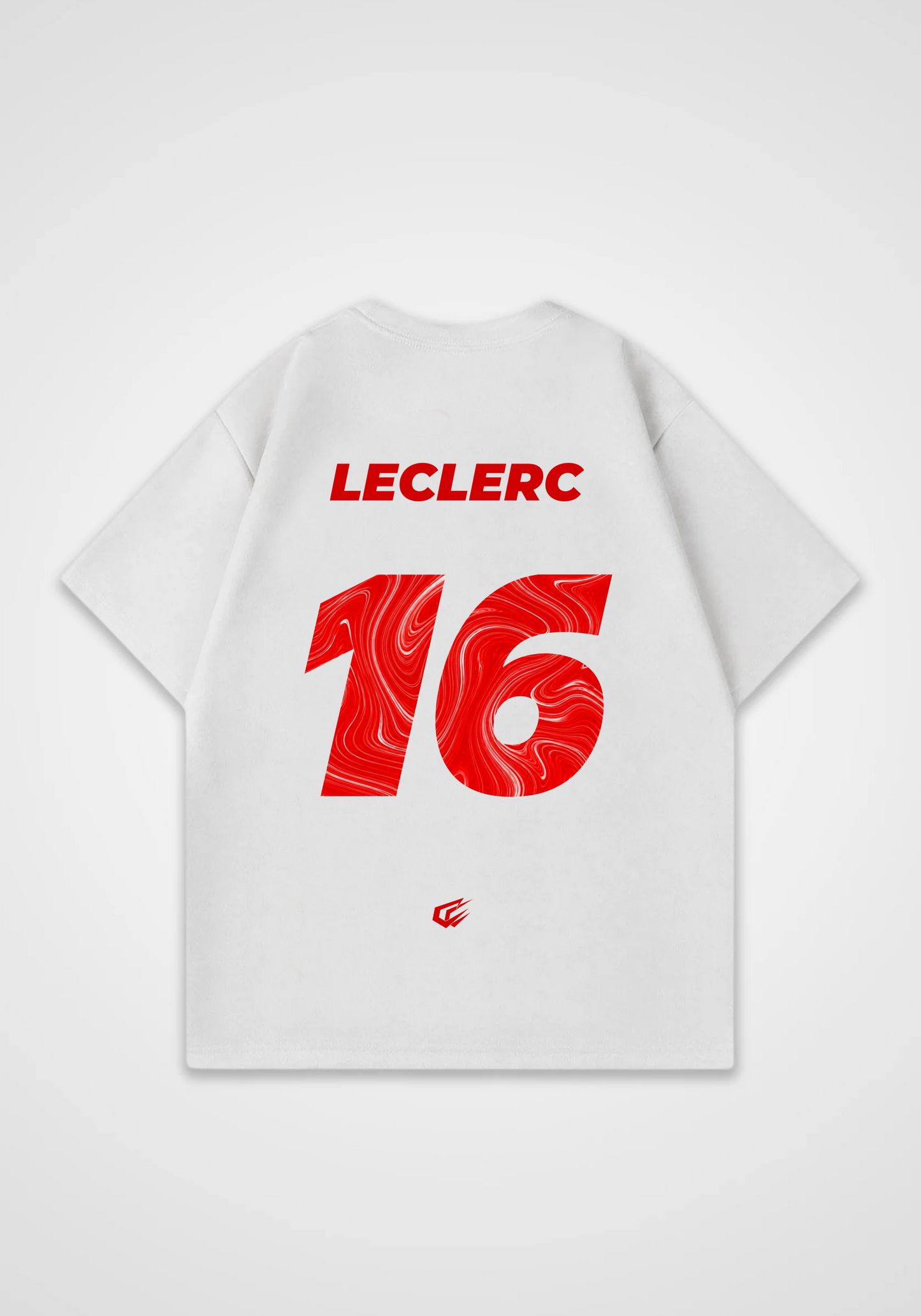 Leclerc Jersey Oversized Shirt - White Back (Designed)