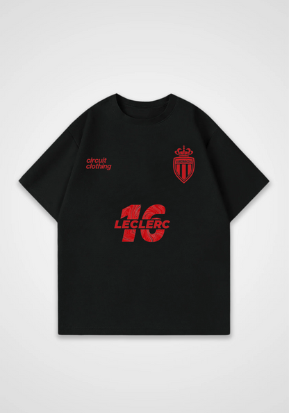 Leclerc Jersey Oversized Shirt - Black Front (Designed)