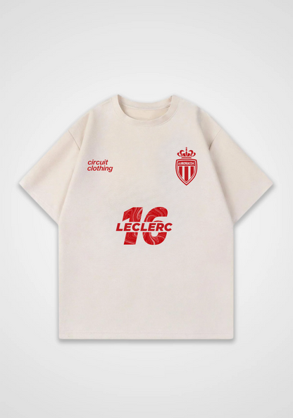Leclerc Jersey Oversized Shirt - Beige Front (Designed)