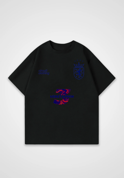 Verstappen Jersey Oversized Shirt - Black Front (Designed)