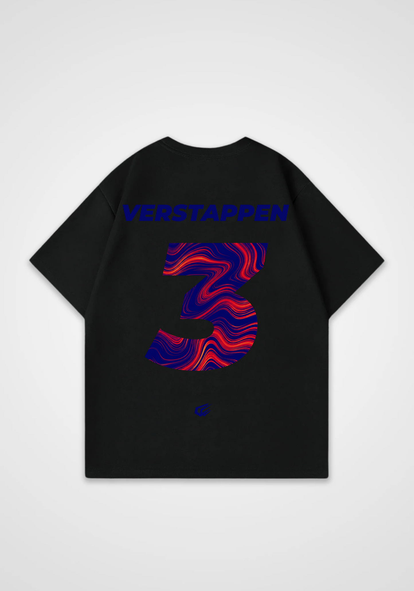 Verstappen Jersey Oversized Shirt - Black Back (Designed)