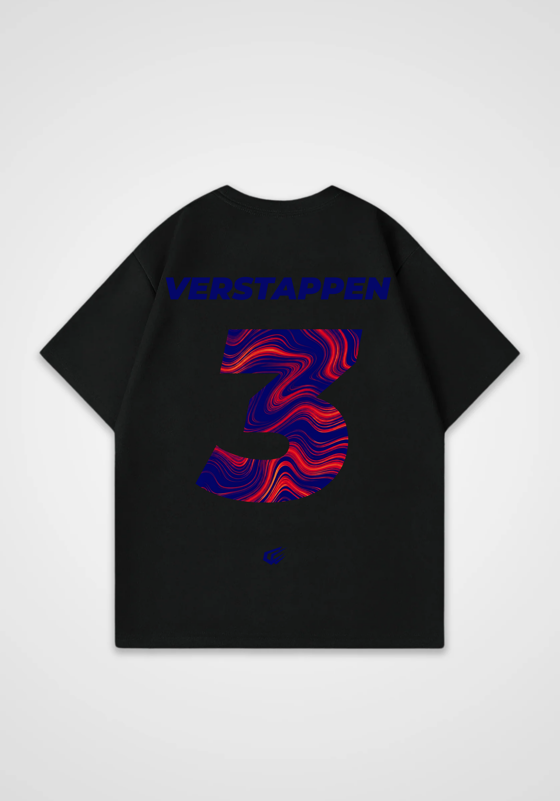 Verstappen Jersey Oversized Shirt - Black Back (Designed)