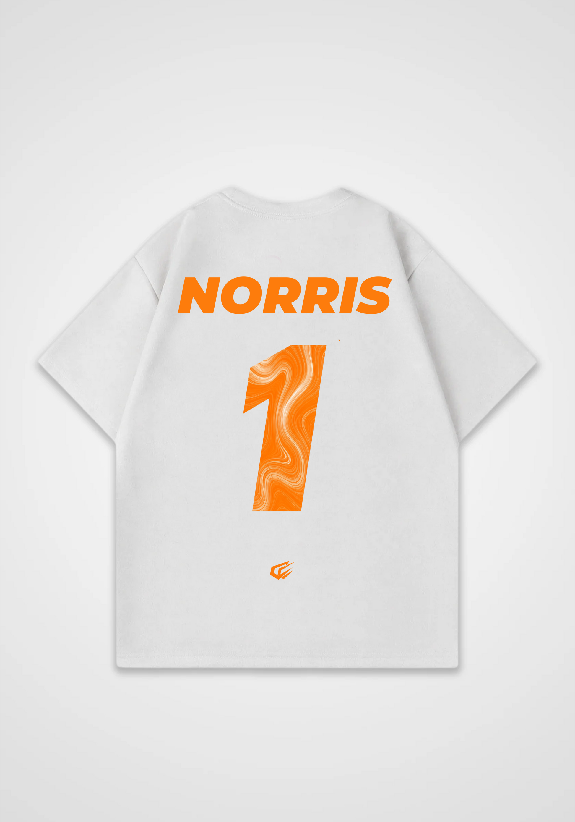 Norris Jersey Oversized Shirt - White Back (Designed)