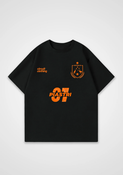 Piastri Jersey Oversized Shirt - Black Front (Designed)