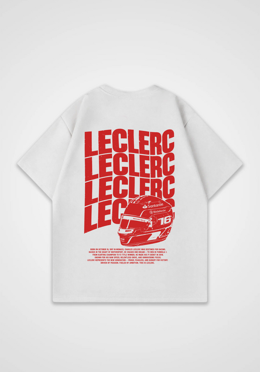 Leclerc Oversized Shirt - White Back (Designed)