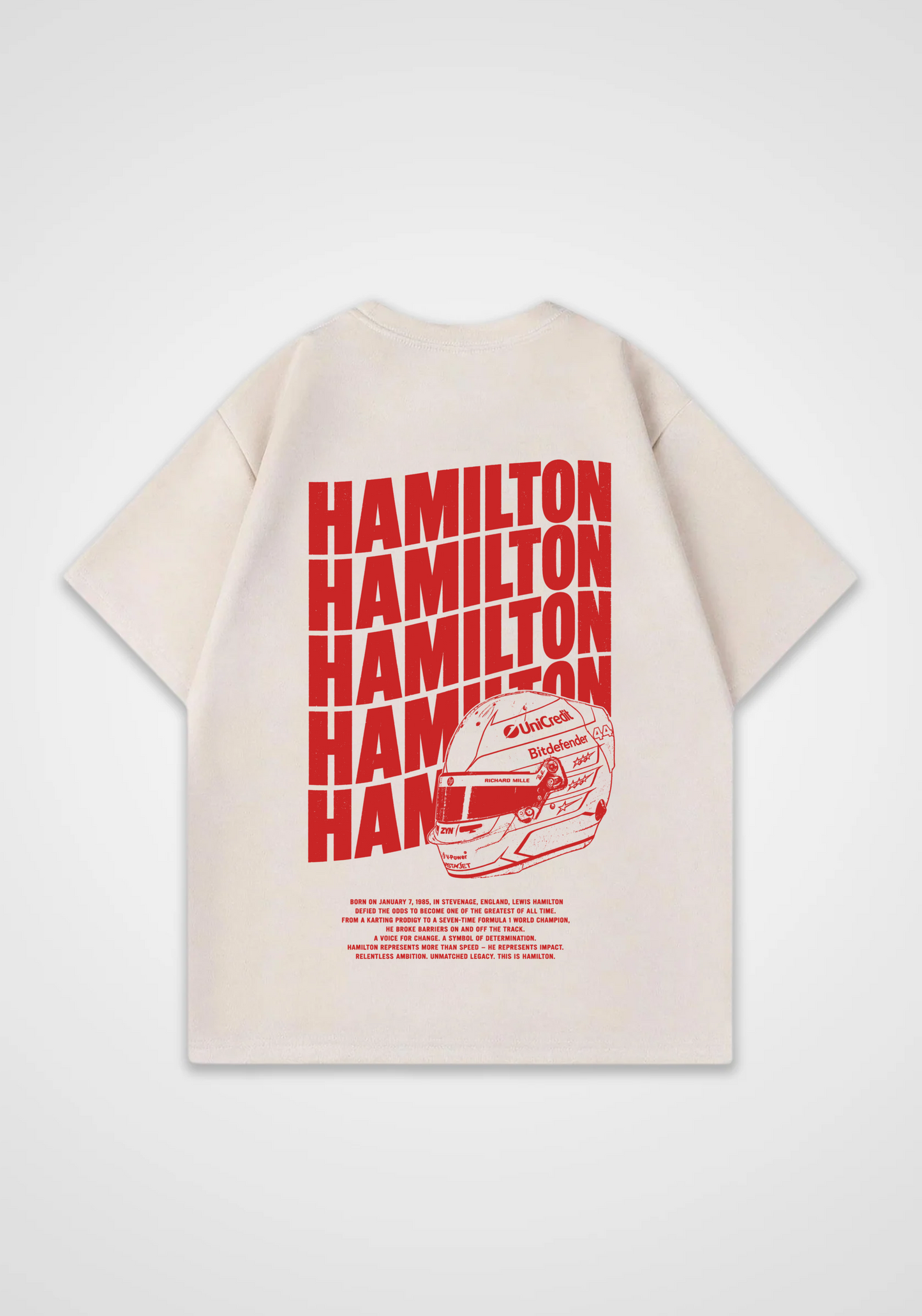 Hamilton Oversized Shirt - Beige Back (Designed)