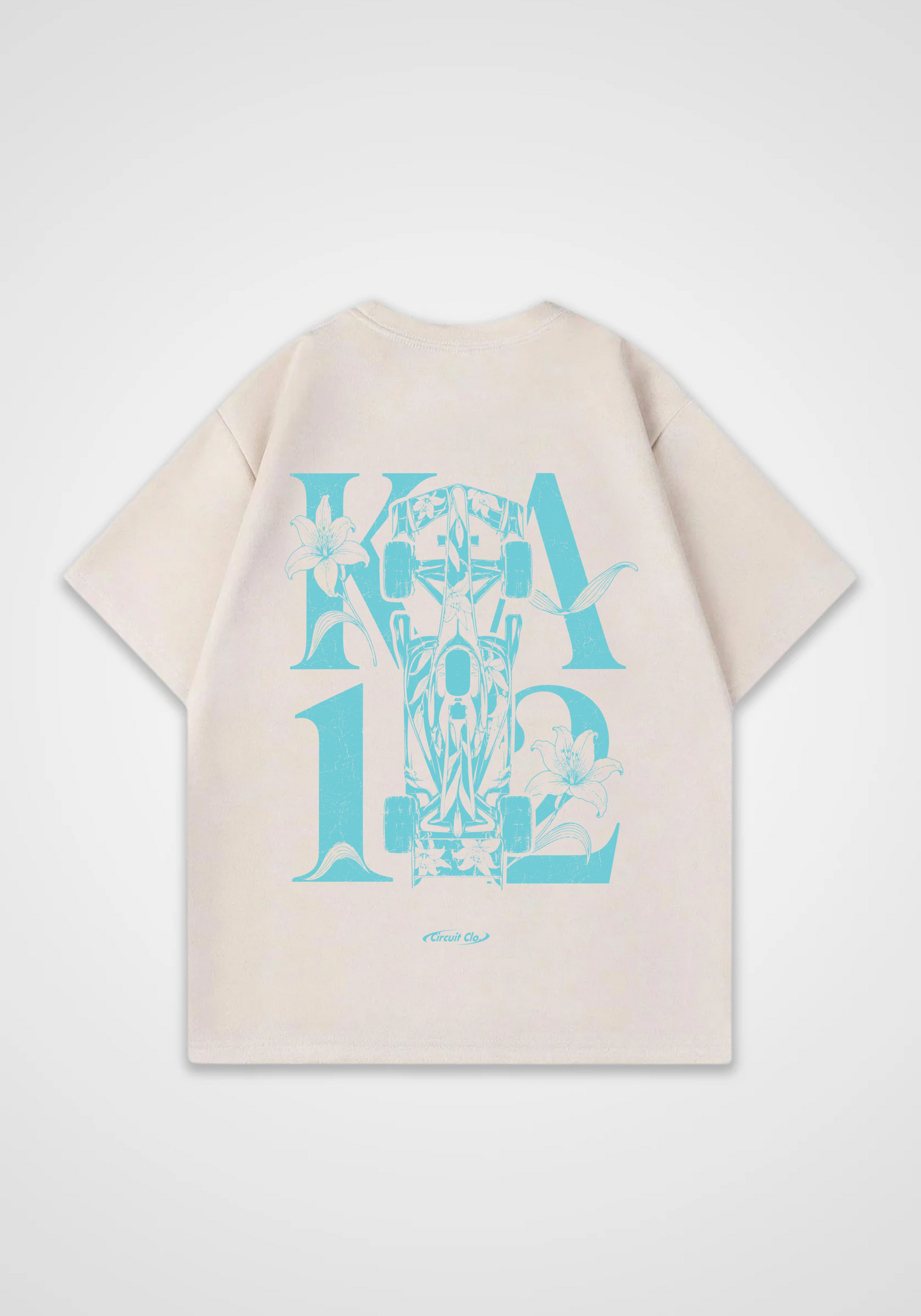 KA12 Oversized Shirt - Beige Back (Designed)