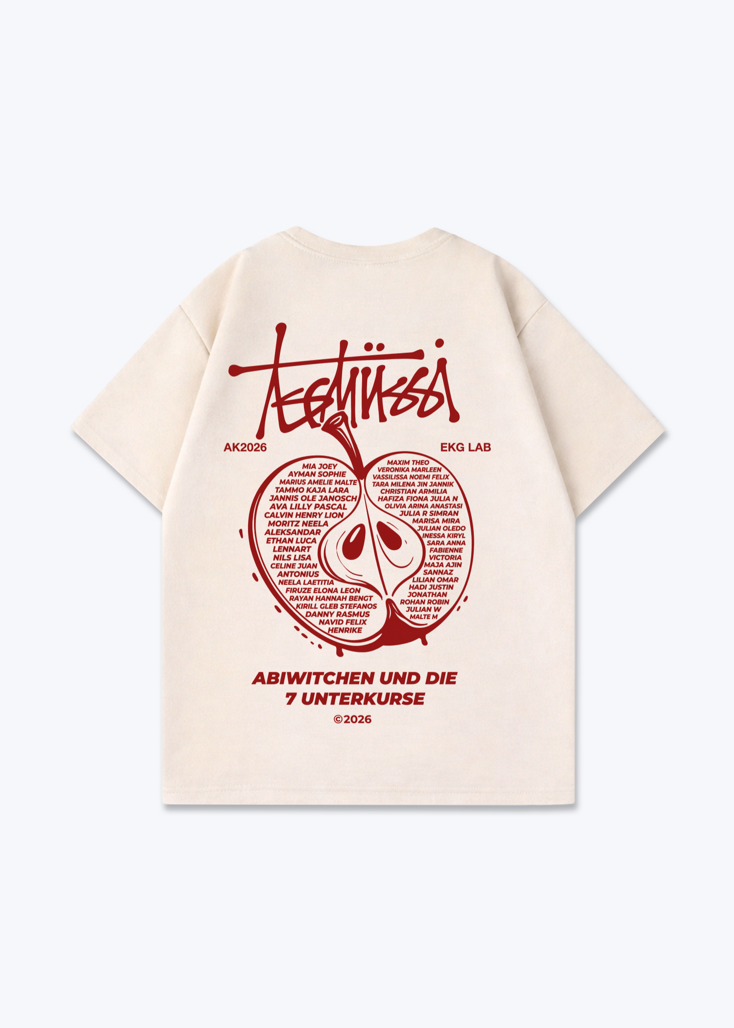Oversized Shirt - Beige Back (Designed)