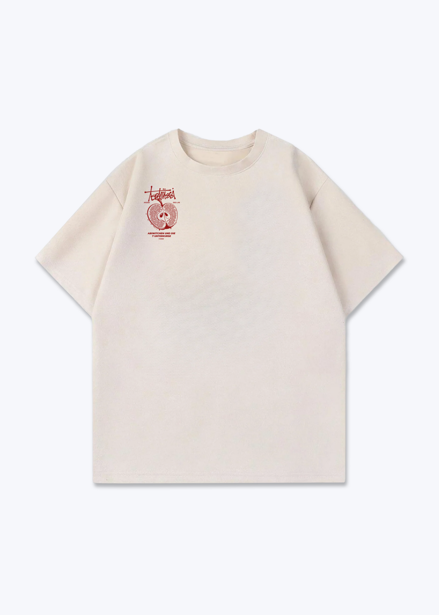 Testing Oversized Shirt - Beige Front (Designed)