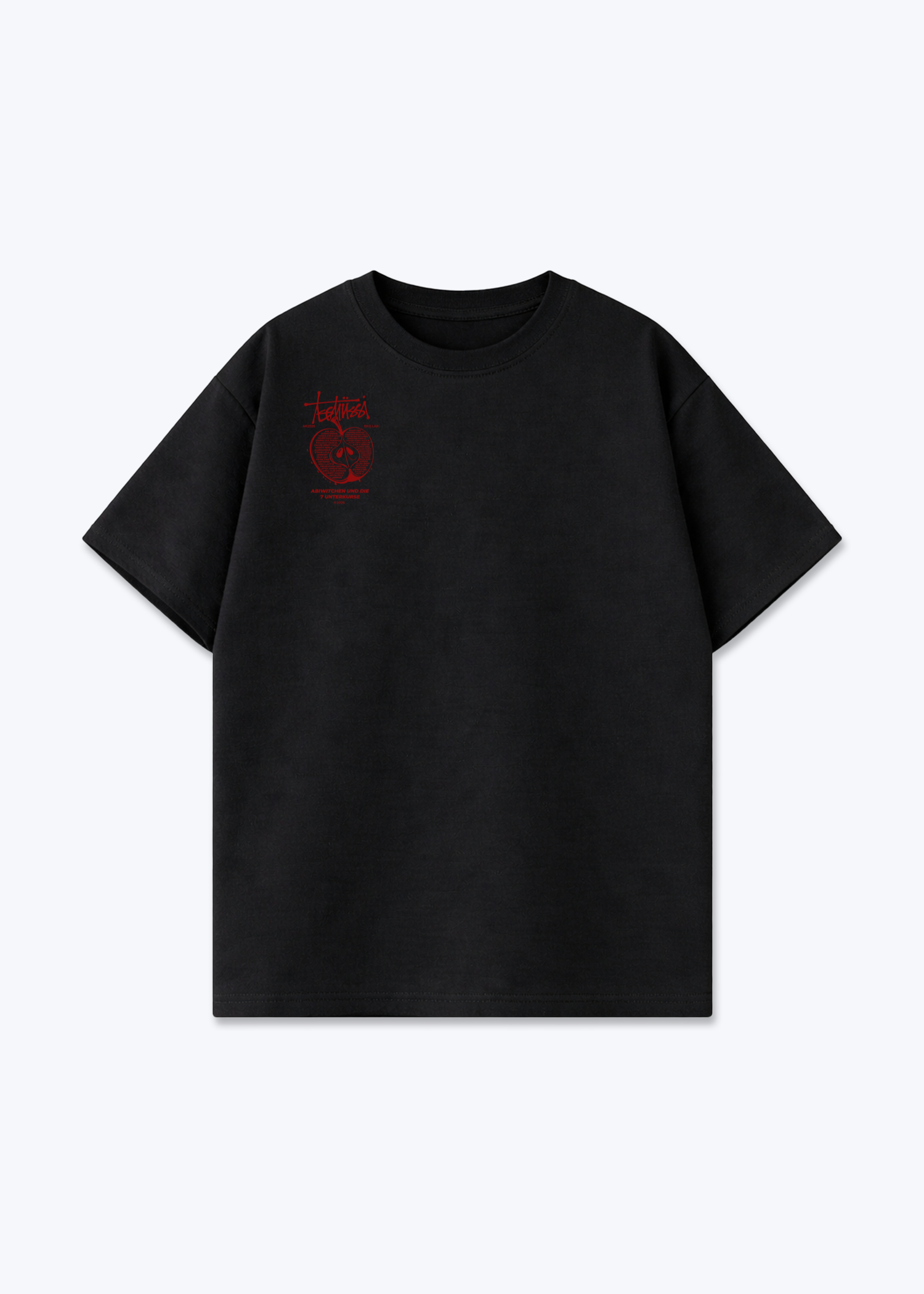 Testing Oversized Shirt - Black Front (Designed)